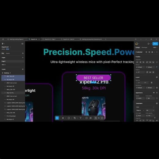 Modern Gaming Website Design 🎮 UI/UX Part 3