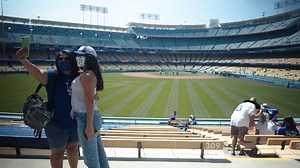 2K views · 41 reactions | Less than 15,000 fans are being allowed into Dodger Stadium for the home opener. We asked fans in attendance what they missed most about being at a game. For more coverage: https://latimes.com/sports/dodgers/liveblog/dodgers-washington-nationals-live-updates-news-score-mlb | Los Angeles Times | Facebook