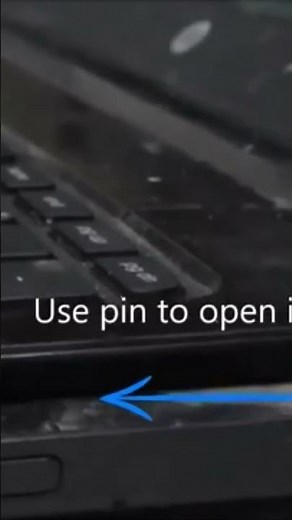💿How to eject a stuck CD drive from laptop?#shorts #cdplayer