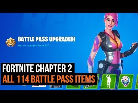 Fortnite Chapter 2 Season 1 | All 114 Battle Pass Items
