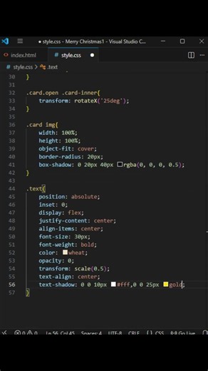 Merry Christmas#christmas #wish #2025 #htmlcssjavascript #coding #uidesignlearning