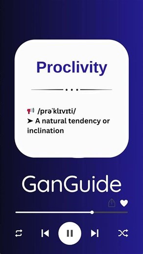 C2 English (Academic/Ultra) Word: PROCLIVITY | Meaning & Pronunciation