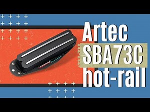 Artec SBA73C Alnico 5 Hot Rails Humbucker - Neck Position (No Talking)