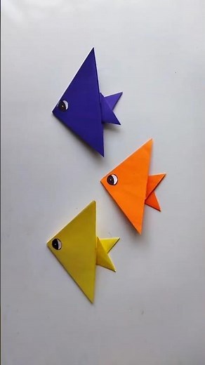 🐟How to make a paper fish #DIY #papercraft #shortsfeed #shorts #youtubeshorts #viralshorts
