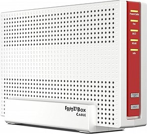 AVM FRITZ!Box 6591 Cable WLAN AC + N Router (DOCSIS-3.1-Kabelmodem, Dual-WLAN Ac+N (MU-MIMO) mit 1733 (5 GHz) + 800 Mbit/S (2,4 GHz), VoIP-Telefonanlage)