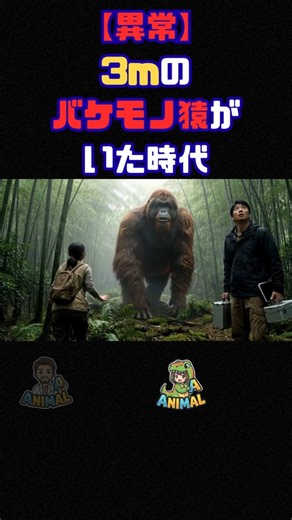 【解明】史上最強の猿、デカすぎて「パンダ」に負けた！？絶滅した説が悲しすぎる #shorts #生物 #雑学