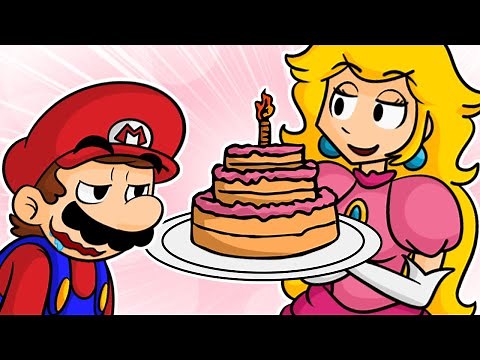 Mario and Peach Bake a Cake