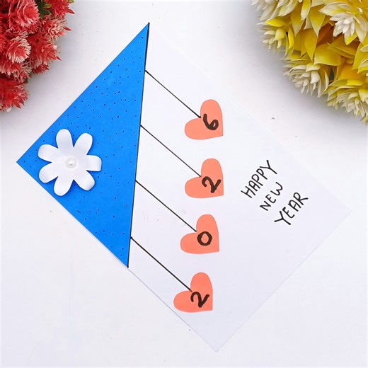 How to Make Happy New Year Greetings Card For Gift | Creative Art & Craft Ideas