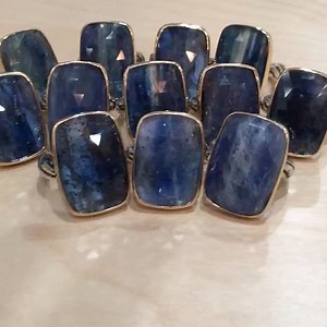 Icelandic Rings getting ready to ship to Sundance Catalog. This particular batch is over the top. Each stone carries its own magic. All one of a kind. Breathtakingly beautiful. http://www.sundancecatalog.com/product/73285.do #sundancecatalog #jesmaharryjewelry #kyanite #silver #ringsofinstagram #jesmaharry | Jes MaHarry Jewelry