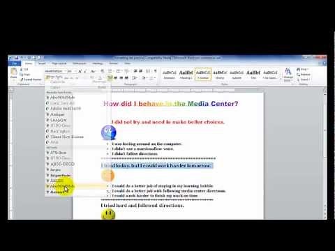 Beginner Tutorial-Microsoft Word-Lesson #2