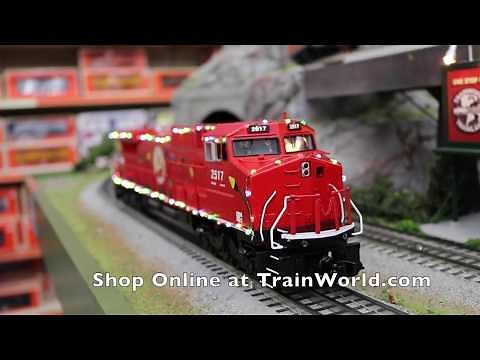 MTH #30-20436-1 Dash-8 Diesel Engine With Proto Sound 3.0 and LED Lights - Christmas