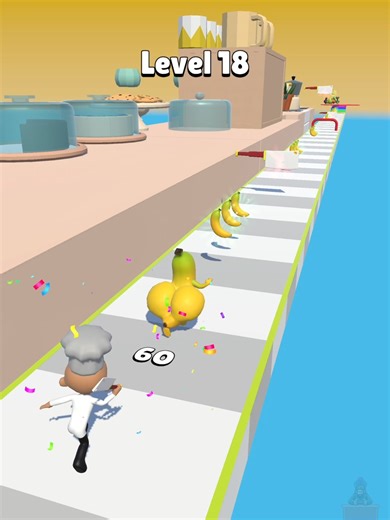 Banana Run level 18 Best Funny 😂 Game 楽しいゲーム #shorts #foryou #mobilegame #게임