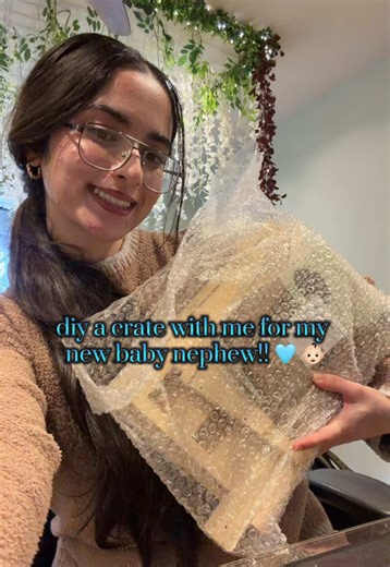 DIY Crate for New Baby Nephew - Cute Gift Idea