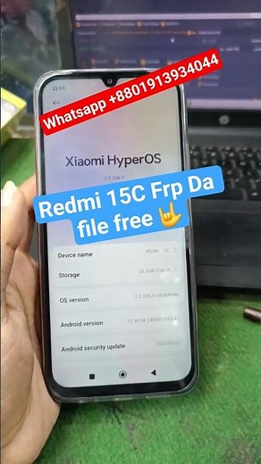 Redmi 15C New FRP Method — DA File Unlock Tool Free🤟