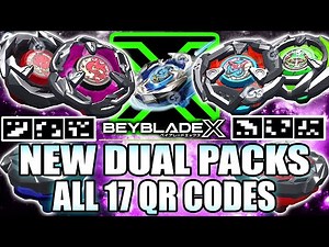 17 QRs ALL DUAL PACKS CHAIN INCENDIO TAIL VIPER HASBRO BEYBLADE X QR CODES Códigos de Beyblade X App