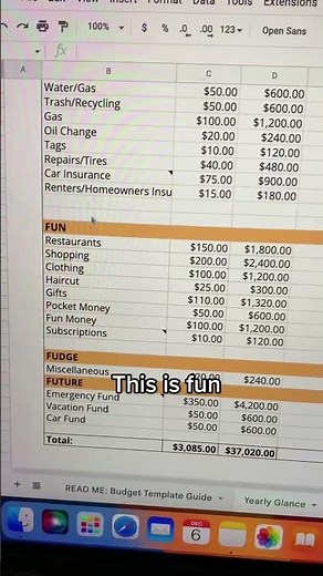 This budget template works in Google Sheets and Excel!