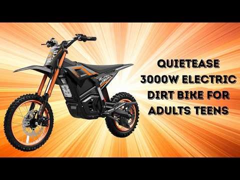 3000W Electric Dirt Bike 38MPH 45° Hill Climb Power | QuietEase Electric Dirt Bike Honest Review