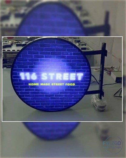 Custom Double Sided Outdoor Round Light Box Sign - Perfect For Any Business