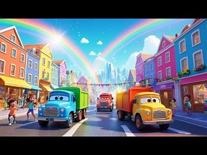 Garbage Truck Song – Sorting Colors Wagon by Wagon | Fun Learning for Kids | Silly Trash Truck Rhyme