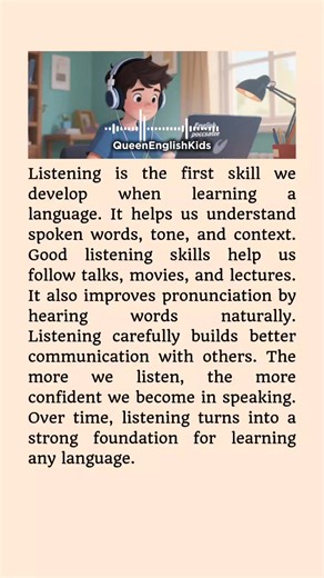 English Listening _ English Reading & Listening practice 📖✨ #learnenglish #englishlanguage #learningenglish #englishlearning #listening | Queen English Kids