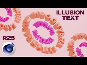 CINEMA 4D TUTORIAL || Illusion 3D Typography || C4D TUTORIAL