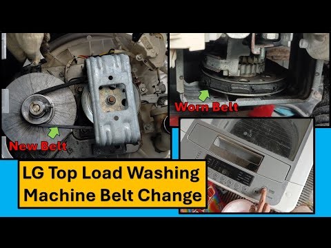 Guide to replace worn belt to fix drum not moving issue for LG Top Load Washer or most brand