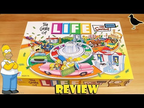 The Simpsons Edition Game of Life Board Game Review | Board Game Night
