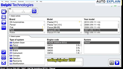 Injector Coding Procedure for Ford Focus — Step-by-Step Guide #FordFocus #InjectorCoding #VCDS #AutoExplain #FordDiagnostics #TechGuide #MechanicTraining #ecucoding cre: golf Wagen | Auto Explain-Explains Everything About Automotive
