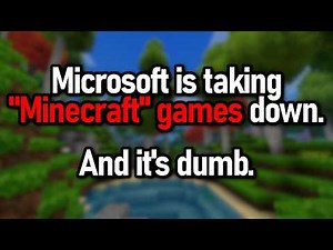 Microsoft is taking "Minecraft" games down.