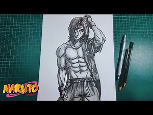 How to draw Itachi Cool Pose | Naruto | Anime drawing step by step