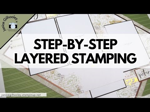 Step-By-Step Layered Samping for Scrapbooking