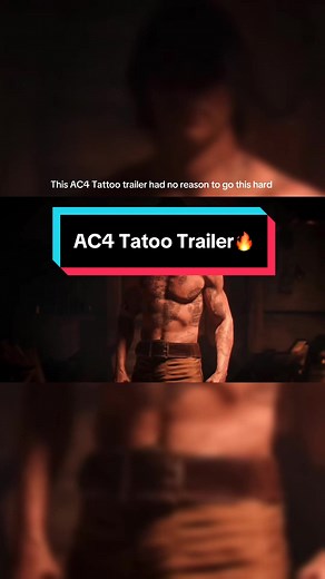 AC4 Tattoo trailer was so peak🔥#gaming #peak #cinematic #edit #assassinscreed