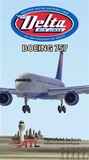 Delta Air Lines Boeing 757-200 Landing at Hartsfield-Jackson Atlanta International | Infinite Flight