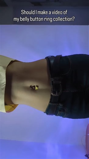 Thakor Manisha Krutika on Instagram: "Should I make a video of my Belly button ring collection?"