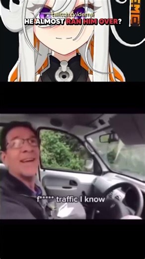 He almost ran him over?