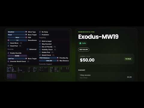 *MCWNET* MW2019 CHAIR EXODUS SHOWCASE | Best Cheat for mw19 |