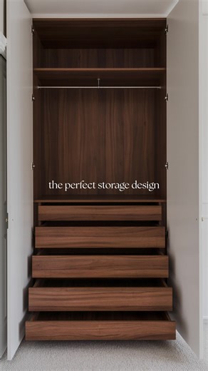The perfect storage solution for your home, designed with bespoke timber finishes to complement your interior style. ✨