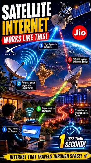 How Satellite Internet Actually Works 🛰️ Starlink vs Jio Explained