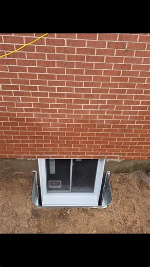 Egress Experts on Instagram: "Basement window install in Burlington 👷‍♂️ The homeowner supplied the window — and we took care of the rest! We dug and removed soil, moved the gas line, added a drain to the weeper, did a full cut with lintel and header, and installed a new window well ✅ Up to code, clean, and ready to let in more light! 📍Serving Burlington and the GTA 📞 Contact us today for a free quote! #WindowInstall #BasementRenovation #BurlingtonHomes #EgressWindow #HomeImprovement #BeforeA