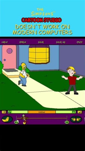 Simpsons Cartoon Studio Doesn't Work #thesimpsons #oldpcgame #90snostalgia