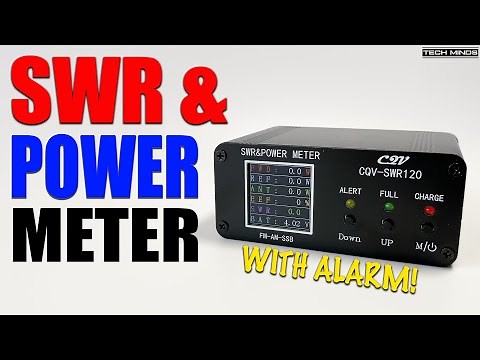 Digital Power & SWR Meter With ALARM Feature! CQV-SWR120