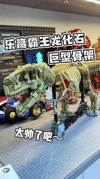 Such a huge LEGO Tyrannosaurus Rex fossil! So cool! LEGO museum building project, piece +1 #LEGO ...