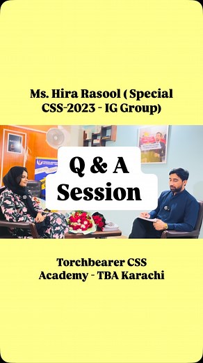 63 reactions · 22 comments | Ms. Hira Rasool ( Special CSS-2023 - IG...