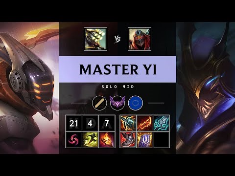 Master Yi Mid vs Zed - EUW Master Patch 25.20