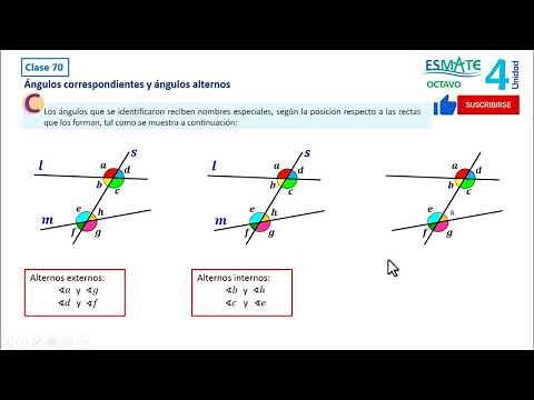 Ángulos correspondientes y ángulos alternos