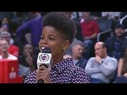 Watch 10-Year-Old Boy Shock Everyone With Incredible Voice at Basketball Game