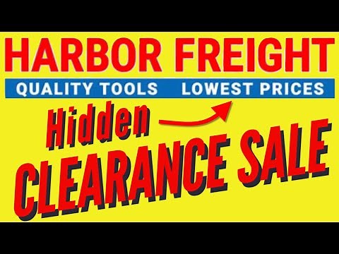 Harbor Freight Hidden Clearance Sale - Best Prices on Unadvertised Items
