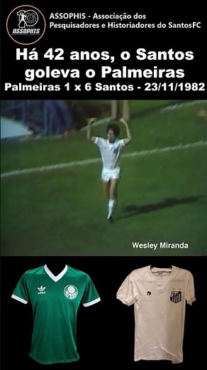 Palmeiras 1 x 6 Santos - 23/11/1982 - Narração: José Carlos Cicarelli