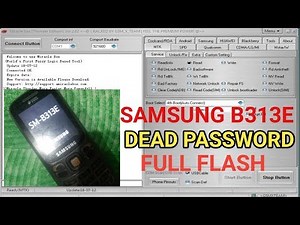 Samsung B313E Full flash / Dead hang password problem solve spd phone flash miracle box