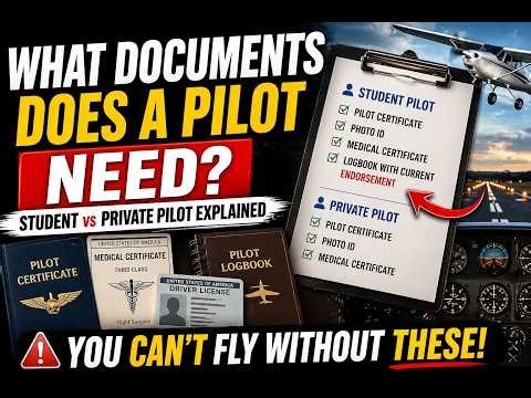 What Documents Does a Pilot Need? (Student vs Private Pilot Explained)